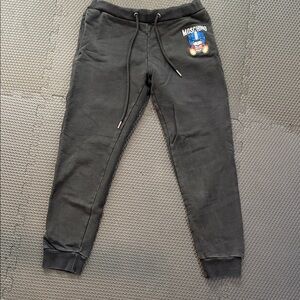 Moschino Womens Charcoal Joggers with Bear Patch